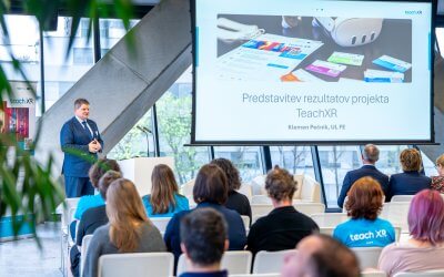 Zaključna konferenca TeachXR: XR tehnologije povezale šolstvo, industrijo in prihodnost učenja